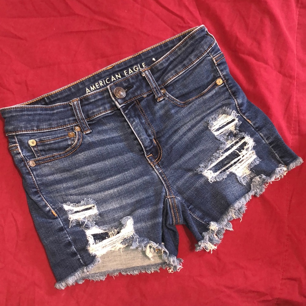 Navy American Eagle Jean Shorts size 4